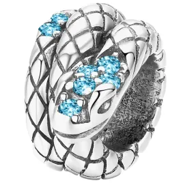 charms-srebrny-koralik-waz-niebieskie-cyrkonie-krysztaly-snake-srebro-925