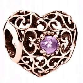 charms-serce-natura-rozowe-zloto-srebro-925