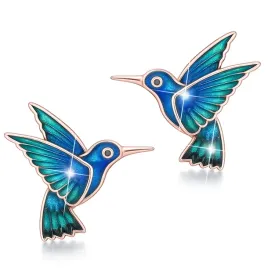 kolczyki-pozlacane-niebieskie-ptaki-kolibry-na-sztyfcie-koliber-srebro-925