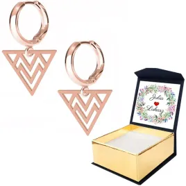 kolczyki-rozowe-zloto-trojkat-925-wlasny-nadruk