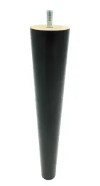 noga-stopka-drewniana-meblowa-stozek-25-cm-lakier-czarny-m8