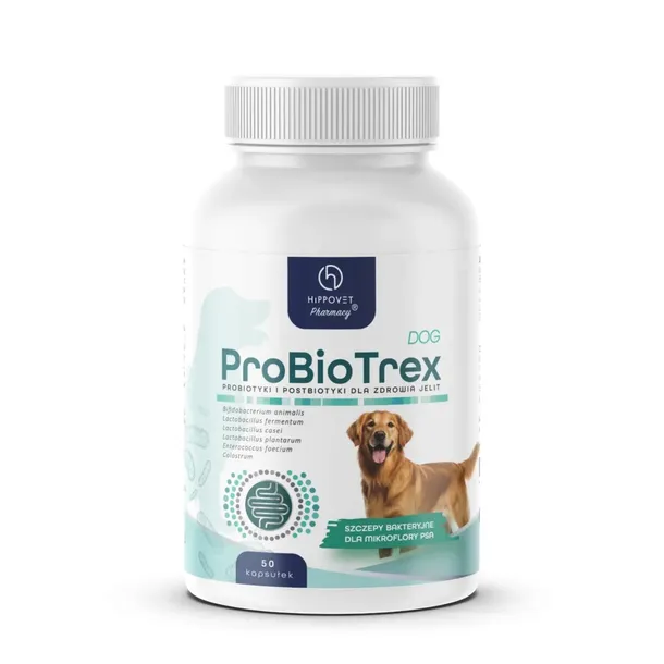 Hippovet Pharmacy – ProBioTrex Dog – probiotyk i postbiotyk dla psów