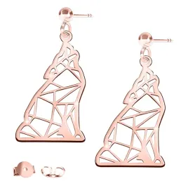 kolczyki-rozowe-wkretki-925-dlugie-z-wilkiem-blaszka-origami-pies-wilk-18k