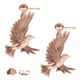 kolczyki-ptak-koliber-bird-rozowe-zloto-925