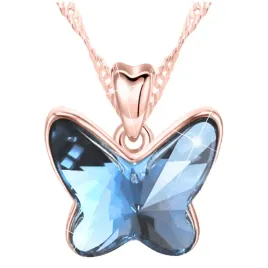 rozowy-naszyjnik-z-motylem-pozlacany-750-niebieski-motyl-motylek-srebro-925
