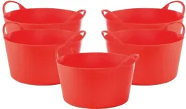 pojemnik-wiadro-kosz-elastyczny-flexi-14l-czerwony-gumowy-lekki-trwaly-5szt