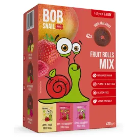 bob-snail-mix-rollsy-owocowe-zestaw-42-szt-smaki-bez-cukru-420-g