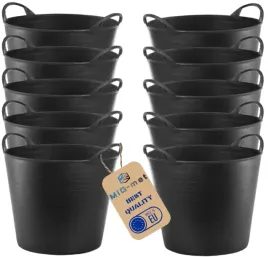 10x-pojemnik-wiadro-kosz-elastyczny-flexi-23l-czarny-gumowy-lekki-i-trwaly