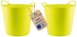 2x-pojemnik-wiadro-kosz-elastyczny-flexi-23l-zielony-gumowy-lekki-trwaly