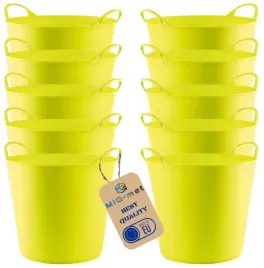 10x-pojemnik-wiadro-kosz-elastyczny-flexi-23l-zielony-gumowy-lekki-trwaly