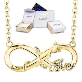 zloty-naszyjnik-nieskonczonosc-z-roza-srebro-925-kwiat-love-pozlacany-585