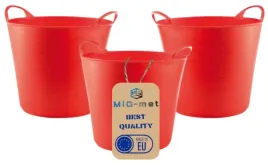 3x-pojemnik-wiadro-kosz-elastyczny-flexi-23l-czerwony-gumowy-lekki-trwaly