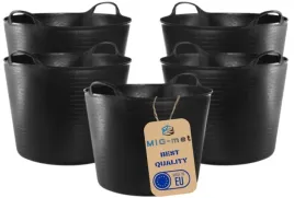 5x-pojemnik-wiadro-kosz-elastyczny-flexi-42l-czarny-gumowy-lekki-i-trwaly