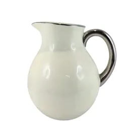 wazon-dzban-ecru-sredni-ze-srebrna-obwodka