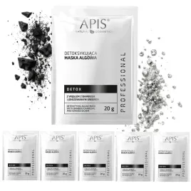 apis-detox-czarna-maska-algowa-aktywny-wegiel-bambusowy-srebro-20-g-5-szt