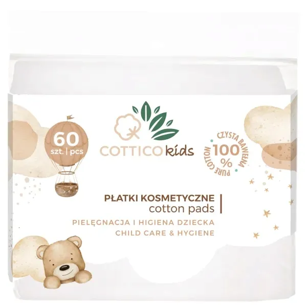 COTTICO KIDS Płatki kosmetyczne 60szt.