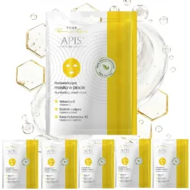 apis-maska-w-placie-rozswietlajaca-kwas-hialuronowy-pigwa-20-g-5-szt