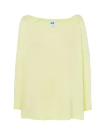t-shirt-damski-z-rekawami-3-4-jasnozolty-neon-r-l-xl