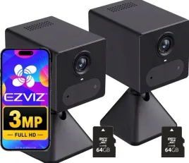 dwie-kamery-wewnetrzne-ezviz-cb2-4g-black-mikrofon-glosnik-karta-64gb
