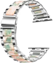 pasek-dla-apple-watch-42-45mm-metal-zywica-elegancka-bransoleta