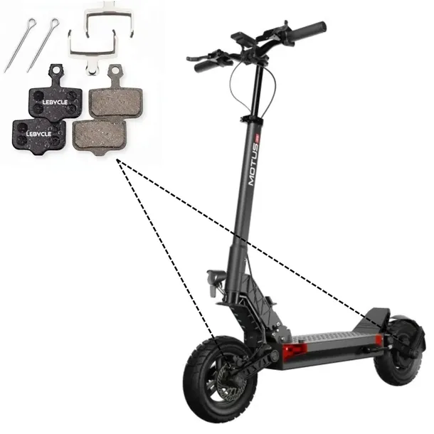 4x Klocki hamulcowe Motus PRO 10, GT | Joyor Y | Dualtron | Vsett Półmetal