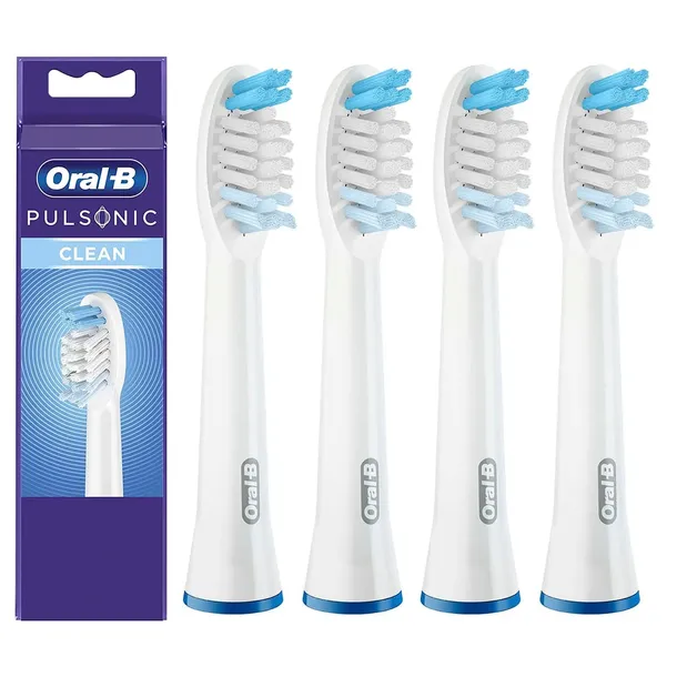4x KOŃCÓWKA ORAL-B BRAUN PULSONIC CLEAN ORYGINALNA