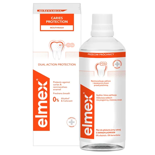Elmex płyn przeciw próchnicy do płukania jamy ustnej 400 ml