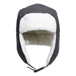 czapka-traperska-z-podszewka-sherpa-portwest-ha33-szary-metaliczny