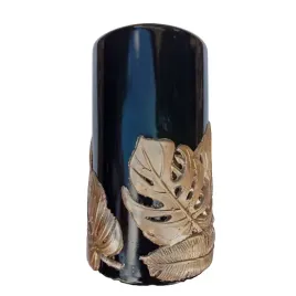 swieca-monstera-walec-8x16-cm-czarno-zlota