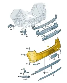 poszycie-zderzaka-vw-golf-tyl-5g6807417apgru-produkt-nowy-oryginalny