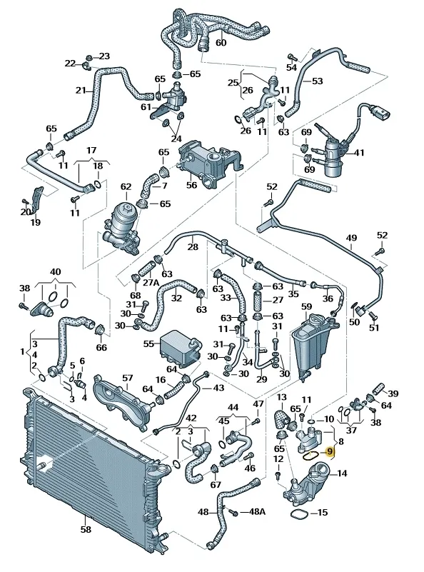uszczelka-kolnierza-vw-audi-059121149e-oryginal