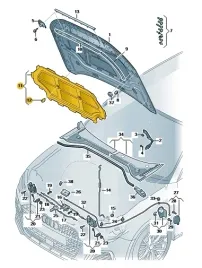 wygluszenie-maski-audi-a1-82a863831-nowe-oryginalne