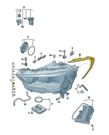 uszczelka-lampy-przedniej-83a941191-audi-q3-2019-nowa-oryginalna
