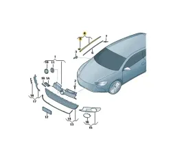 listwa-szyby-lewa-5k0854319c-vw-golf-6-nowa-oryginalna