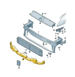 absorber-pianka-przod-8y0807550j-audi-a3-oe-nowy
