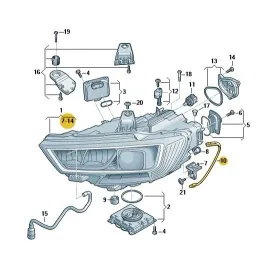 uszczelka-ramka-lampy-przod-lewa-audi-a3-rs3-nowa-oryginal-aso-8v0941191a