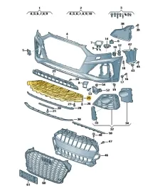 oslona-plyta-pod-zderzak-audi-rs4-rs5-8w0807611h-nowa-oryginal