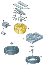 wklad-kola-zapasowego-na-narzedzia-vw-oe-5e3012115a-nowe-oryginalne