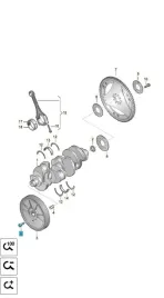 oryginalna-sruba-kola-pasowego-walu-m8x25-vw-audi-seat-oe-n91005903