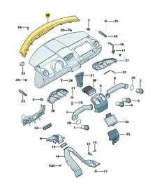 kierownica-powietrza-czarna-vw-beetle-oe-1c0815681d62j-nowa-oryginalna