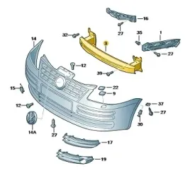belka-zderzaka-przod-vag-oe-1t0807109b-nowa-oryginalna