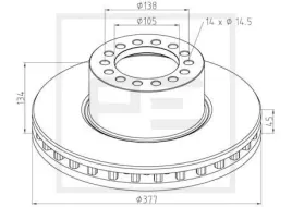 tarcza-ham-mb-atego-fi377mmprzod-pe-automotive-016-665-00a