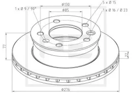 tarcza-ham-mb-sprinter-przod-5-otworowwentylowana-pe-automotive-016-291-00