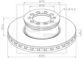 tarcza-ham-mb-atego-fi335mm-przod-pe-automotive-016-662-00a