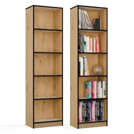 regal-szafka-r50-na-ksiazki-dab-artisan-czarne-obrzeza-5-polek-do-biura