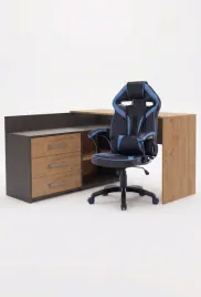 zestaw-biurko-dany-narozne-antracyt-dab-artisan-fotel-drift-niebieski