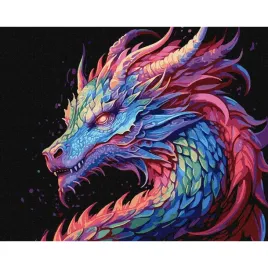 malowanie-po-numerach-z-rama-obrazy-do-malowania-kolorowy-smok-50x40-cm