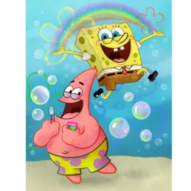 malowanie-po-numerach-obrazy-do-malowania-spongebob-i-patryk-40x50cm