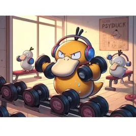 malowanie-po-numerach-obrazy-do-malowania-pokemon-psyduck-gym-50x40-cm