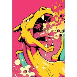 malowanie-po-numerach-z-rama-obrazy-do-malowania-pokemon-charizard-40x50-cm